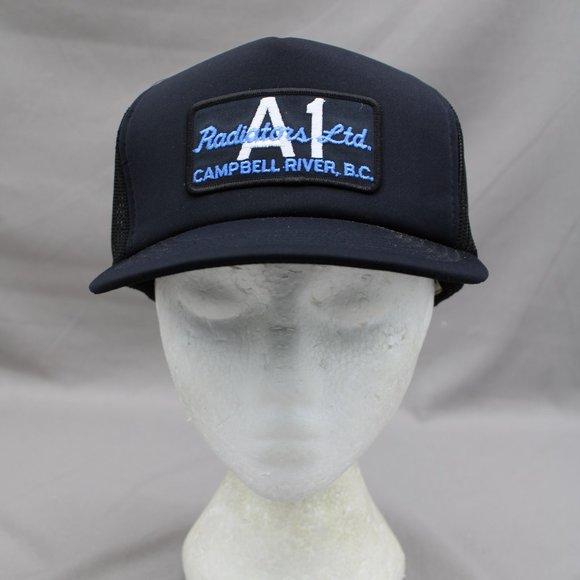 Vintage Patched Farmer Hat - A1 Radiators Campbell River - Adult Snapback - Picture 1 of 8